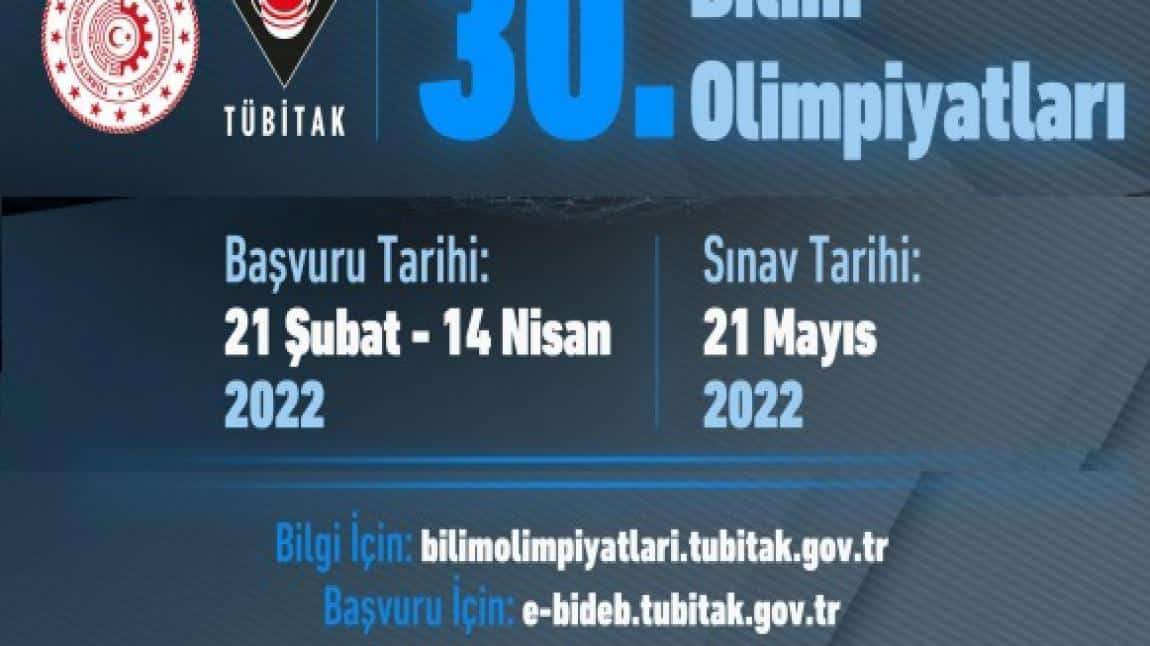 TÜBİTAK 30. BİLİM OLİMPİYATLARI